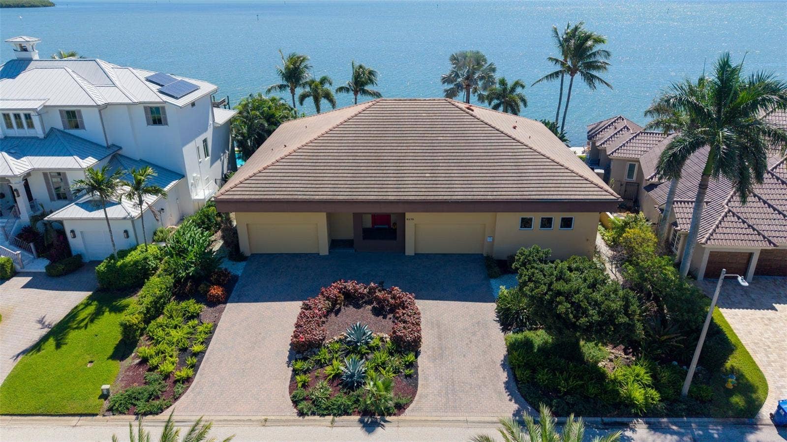 5370 62ND AVENUE S, St Petersburg, FL 33715 aerial view of front of home