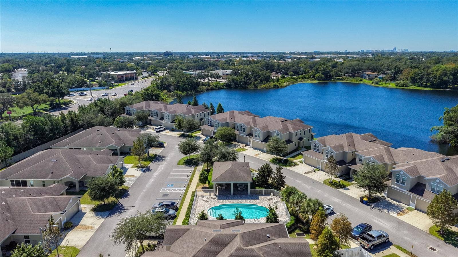 2270 MONTVIEW DRIVE, Clearwater, FL 33763 Aerial View of Community Pool