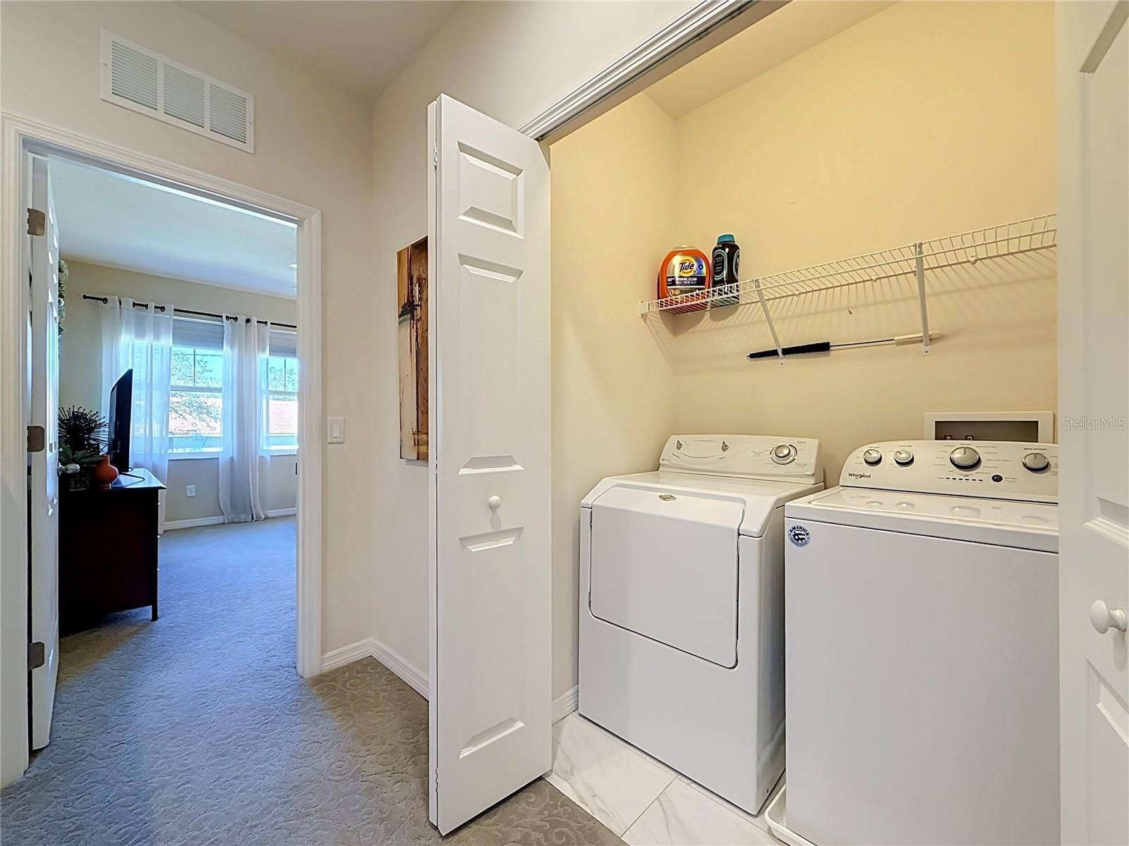 2270 MONTVIEW DRIVE, Clearwater, FL 33763 INSIDE LAUNDRY CLOSET with WASHER AND DRYER INCLUDED