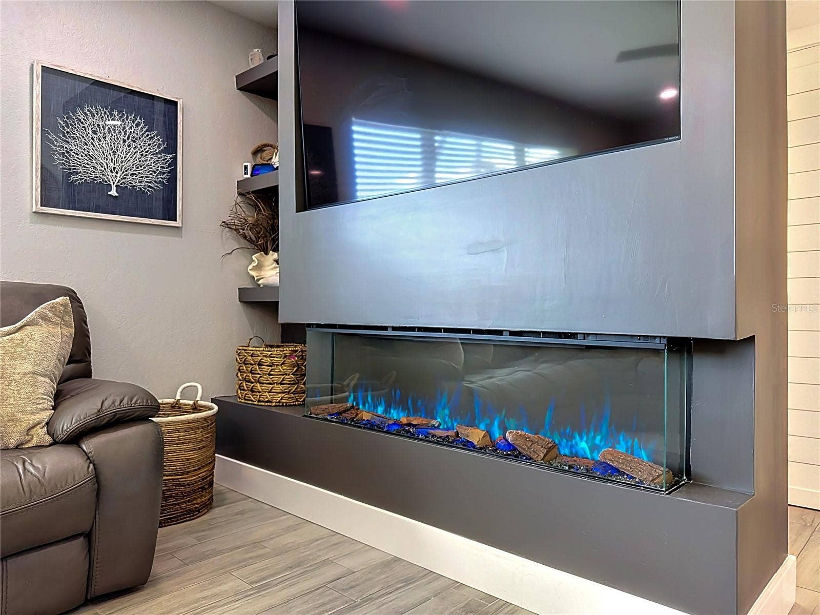 1509 BARBARA AVENUE, Clearwater, FL 33755 Sleek electric fireplace