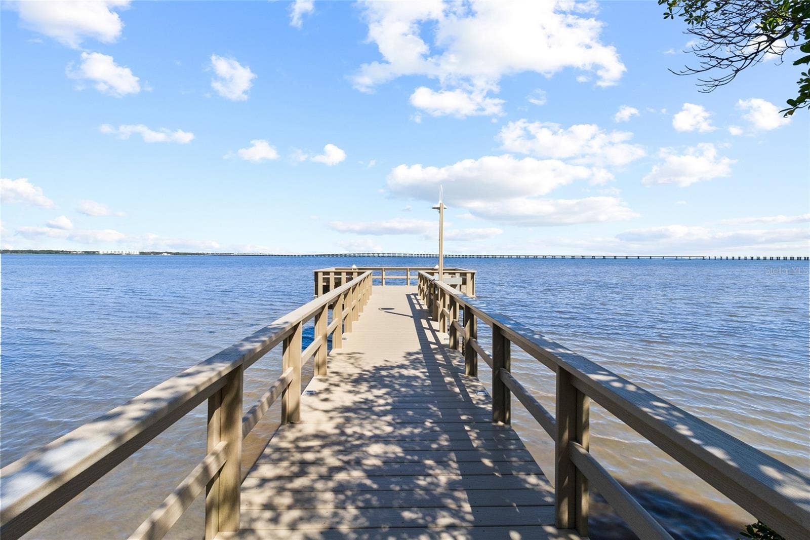 2980 HAINES BAYSHORE ROAD, #105, Clearwater, FL 33760 View from private dock - over looking Tampa Bay and Bayside bridge