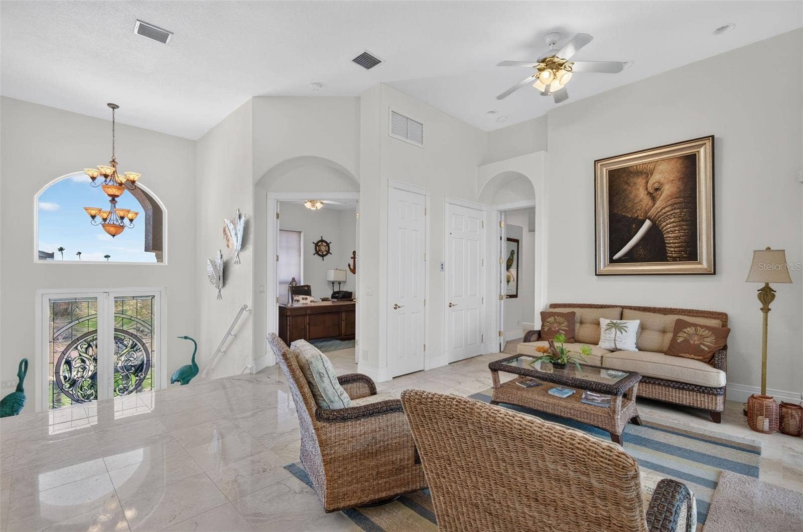 17021 DOLPHIN DRIVE, North Redington Beach, FL 33708 LIVING ROOM TOWARDS OFFICE