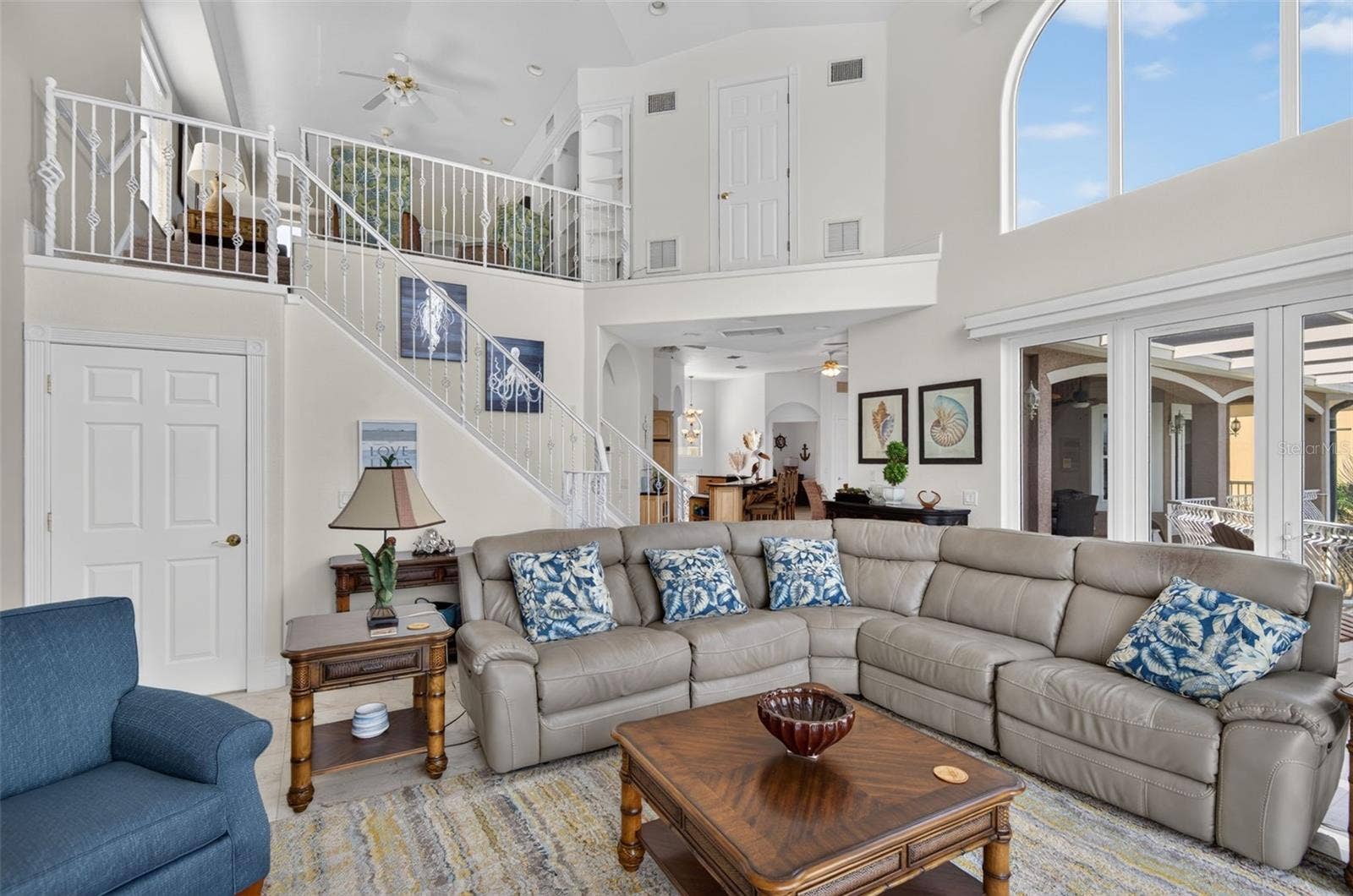 17021 DOLPHIN DRIVE, North Redington Beach, FL 33708 FAMILY ROOM FLOWS TO LIVING ROOM
