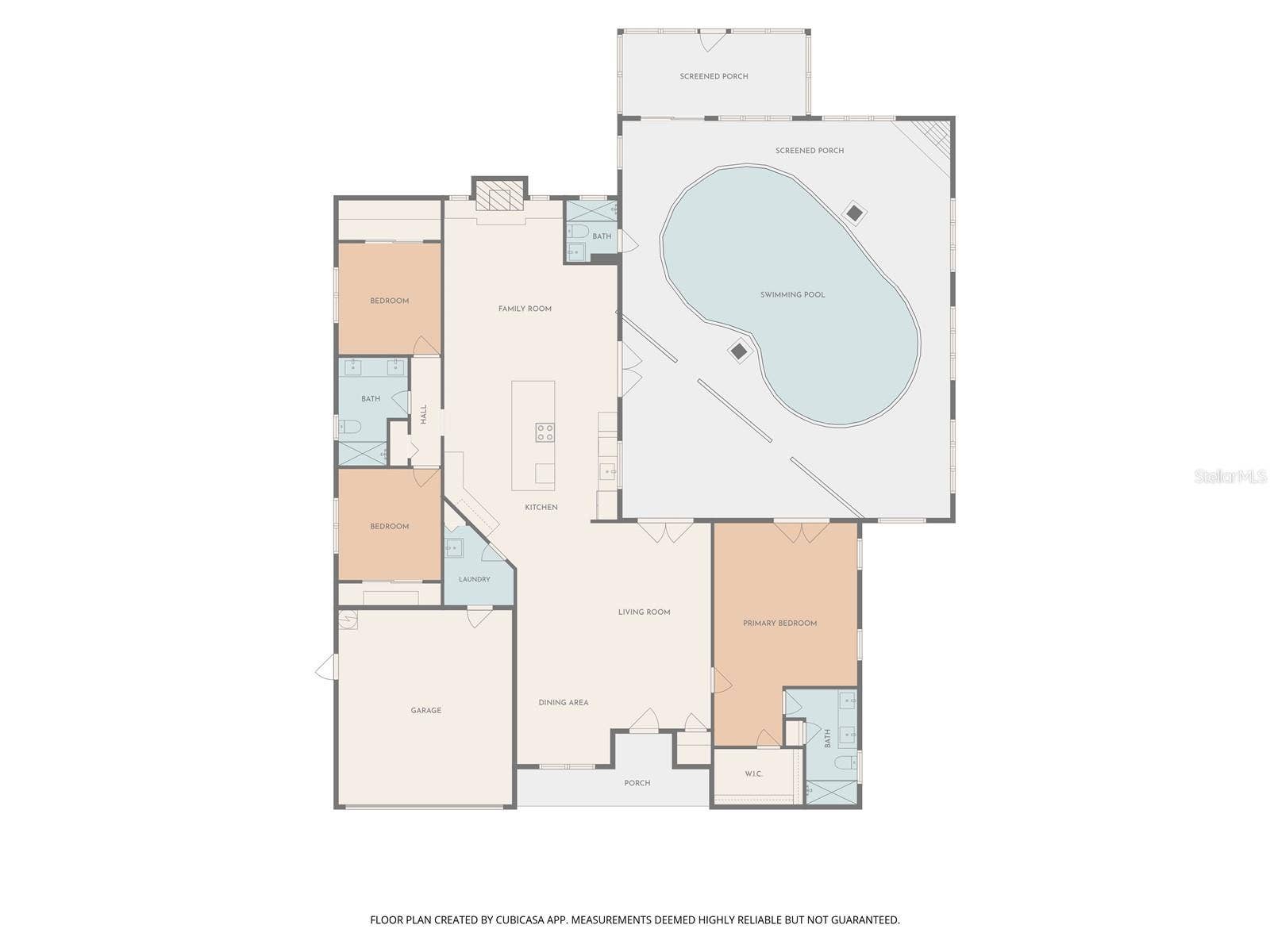 10106 LAKEVIEW DRIVE, New Port Richey, FL 34654 2D Floor Plan