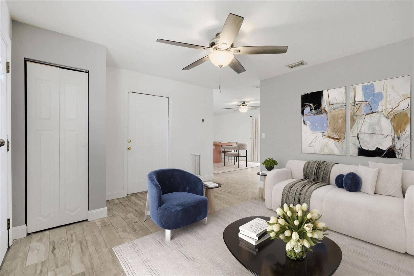 6053 28TH STREET S, St Petersburg, FL 33712 Living Room Virtually Staged