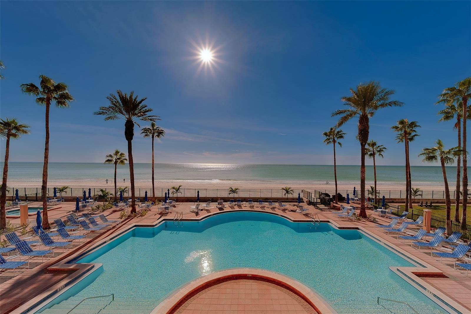 16600 GULF BOULEVARD, #433, North Redington Beach, FL 33708 Main Pool overlooking the Gulf. Pool is Heated