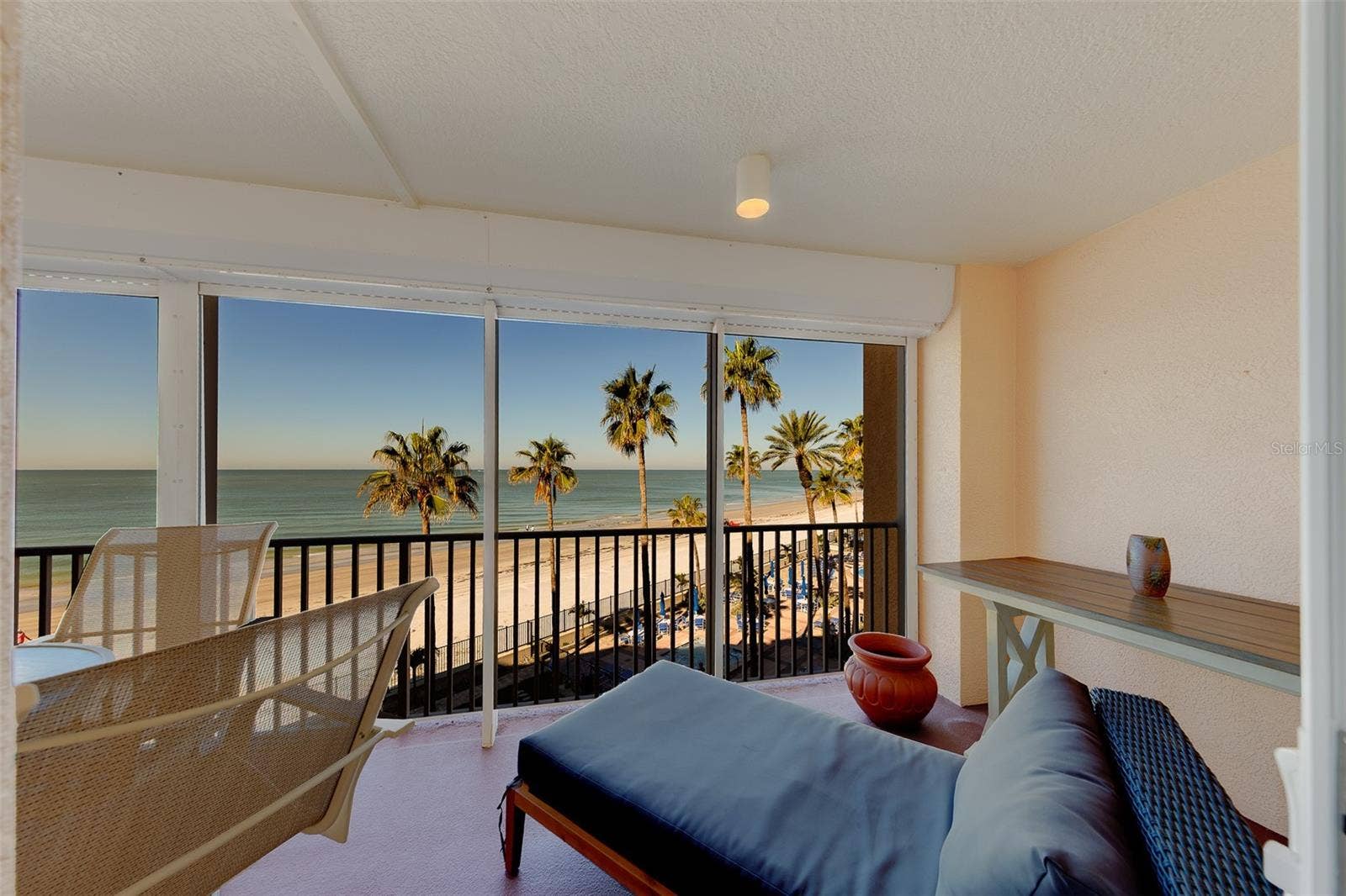 16600 GULF BOULEVARD, #433, North Redington Beach, FL 33708 Patio off Master Bedroom