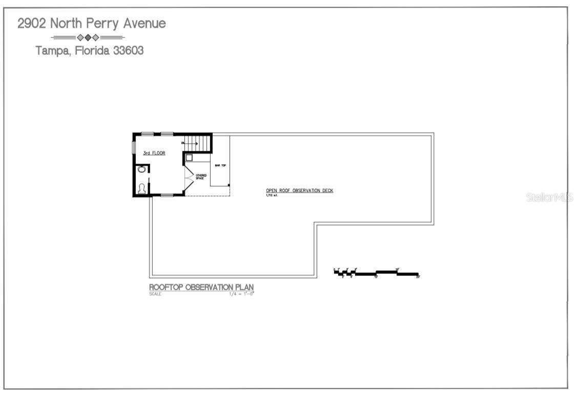 2902 N PERRY AVENUE, Tampa, FL 33602 Third floor roof top deck