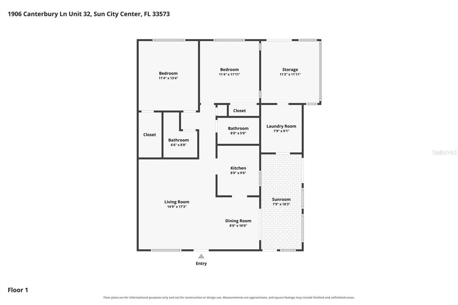 1906 CANTERBURY LANE, #32, Sun City Center, FL 33573 1906 CANTERBURY LANE, #32, Sun City Center, FL 33573