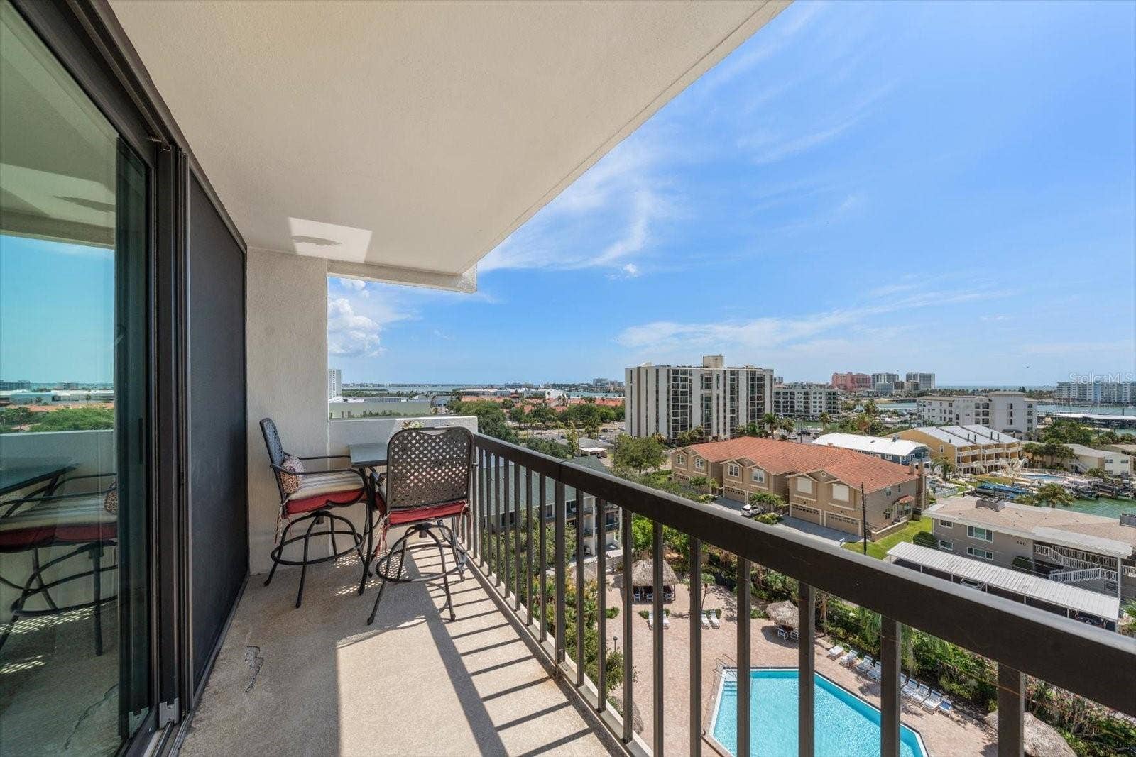 Soak in the scenery from your balcony overlooking the resort style pool!