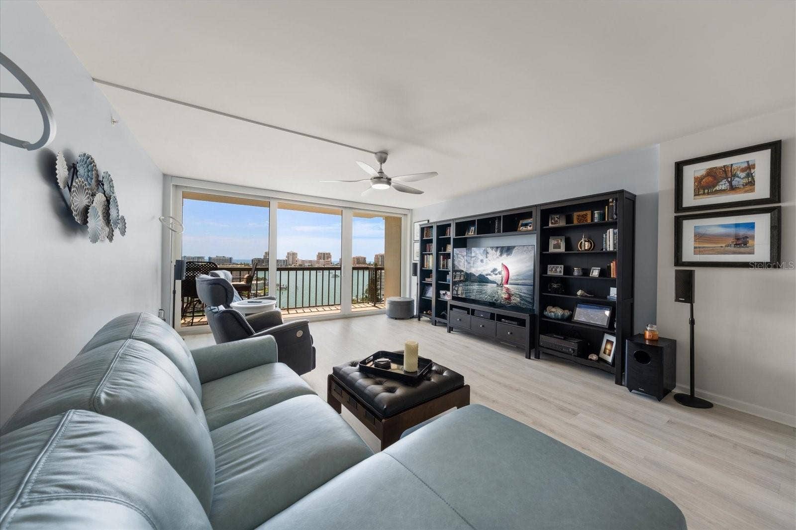 Living Room with fabulous water views!