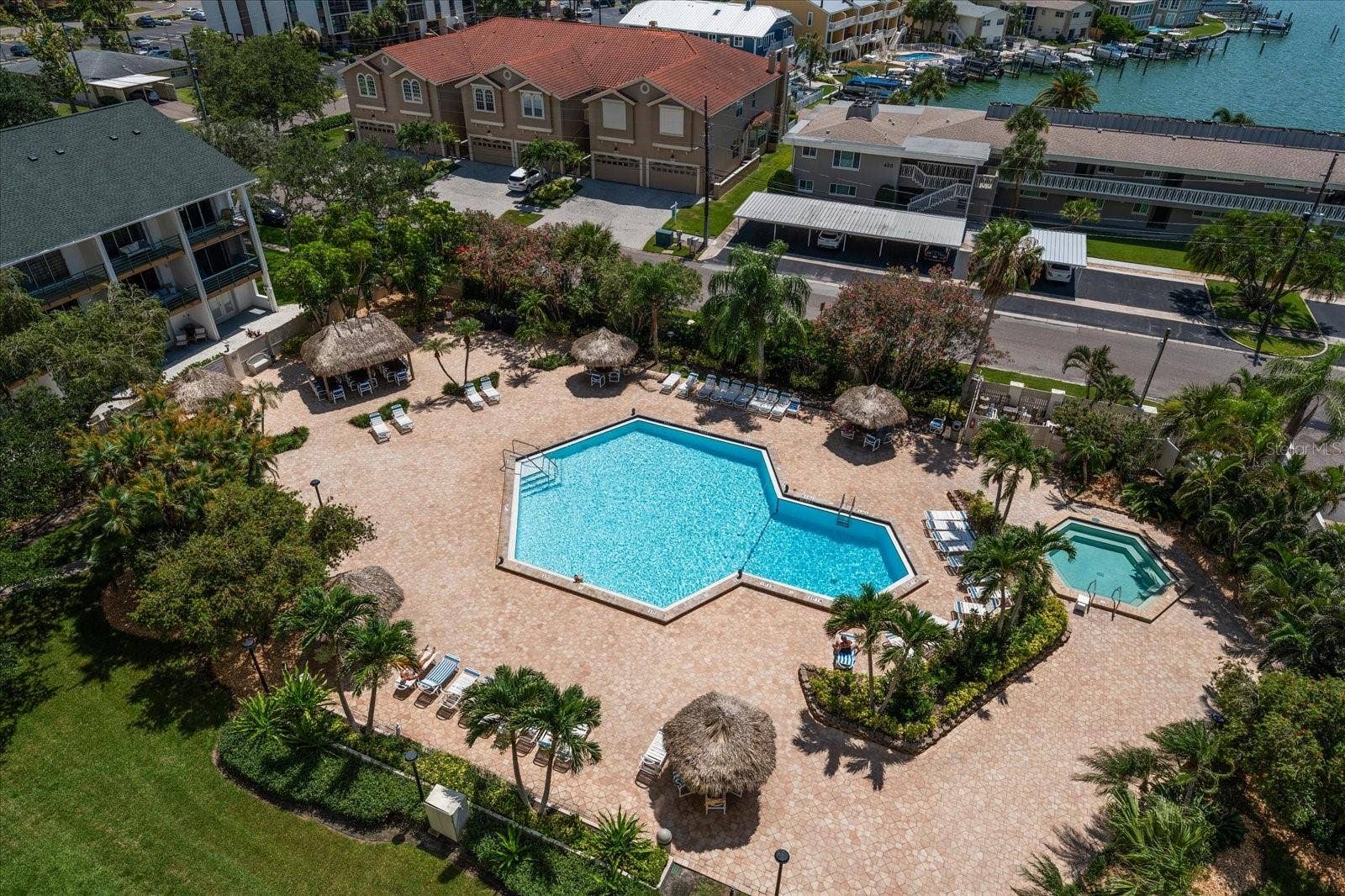 Resort style heated pool