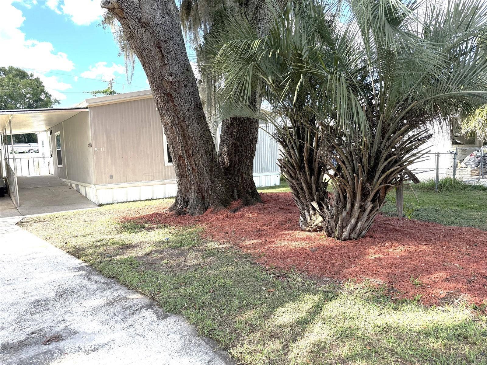 5111 HILL DRIVE, Zephyrhills, FL 33542 Carport View