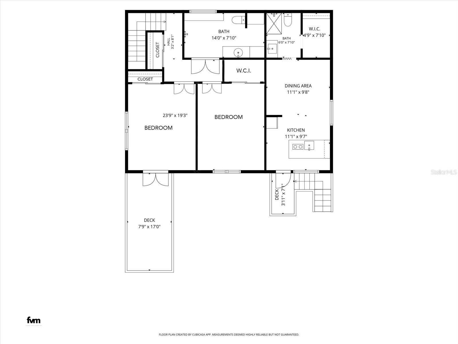 Potential Floor Plan with Primary Bedroom  converted to 2nd Bedroom