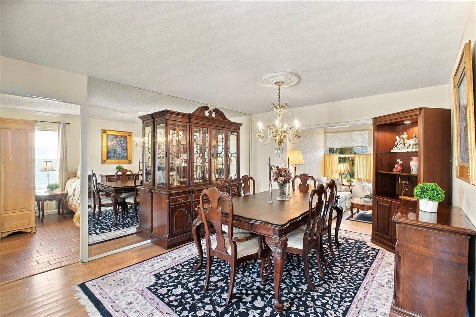 The master suite is perfectly tucked on the opposite side of the home for privacy~
