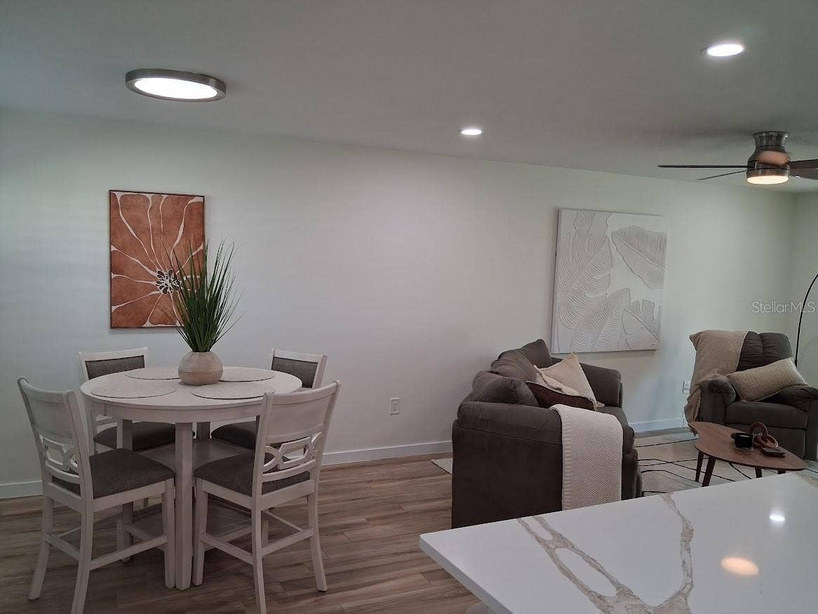 Dinning area view from kitchen