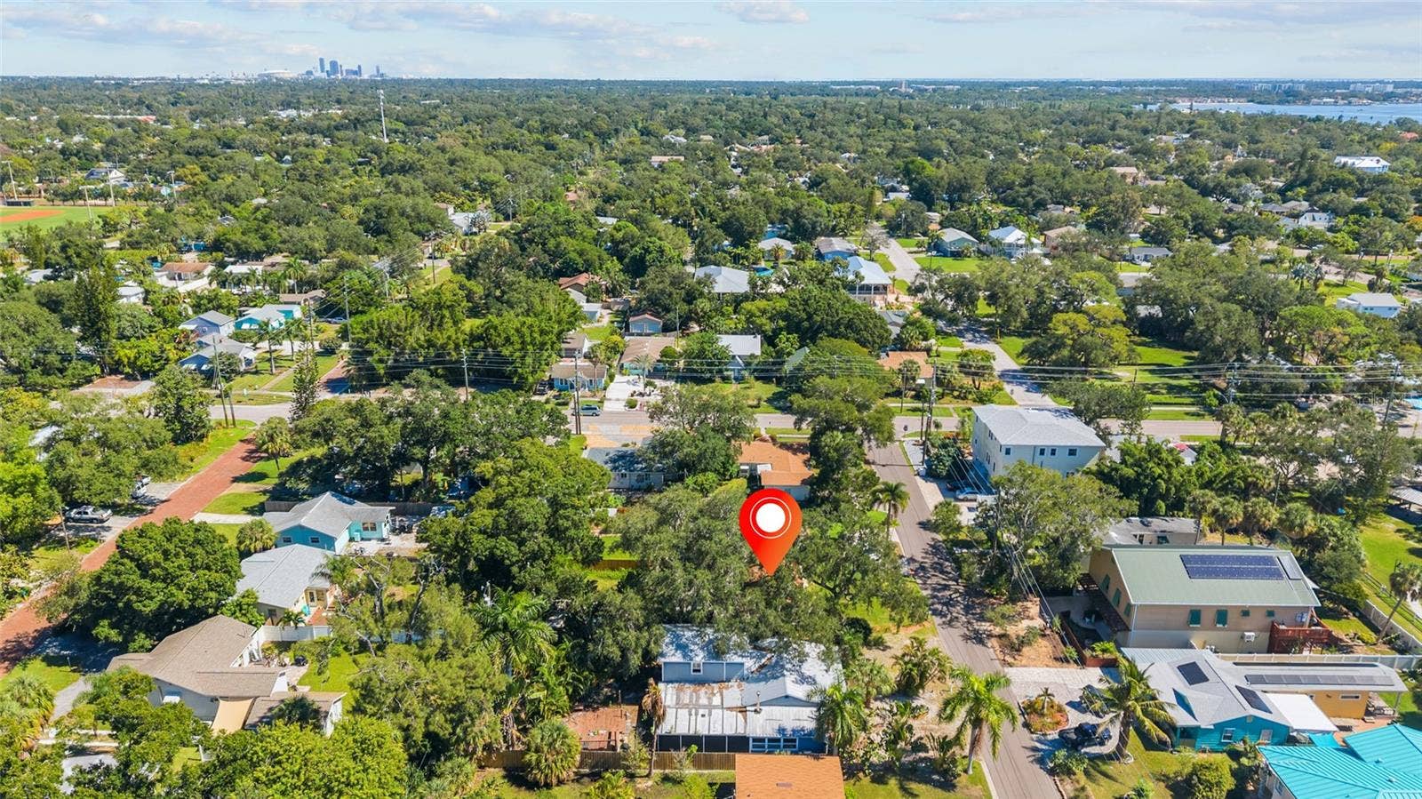 5819 27TH AVENUE S, Gulfport, FL 33707 Aerial Looking East