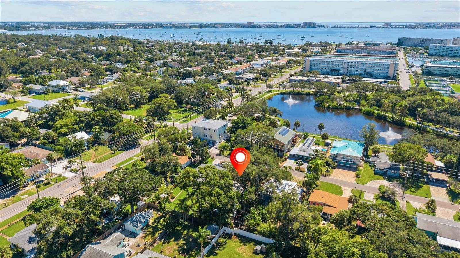 5819 27TH AVENUE S, Gulfport, FL 33707 Aerial Looking Southeast