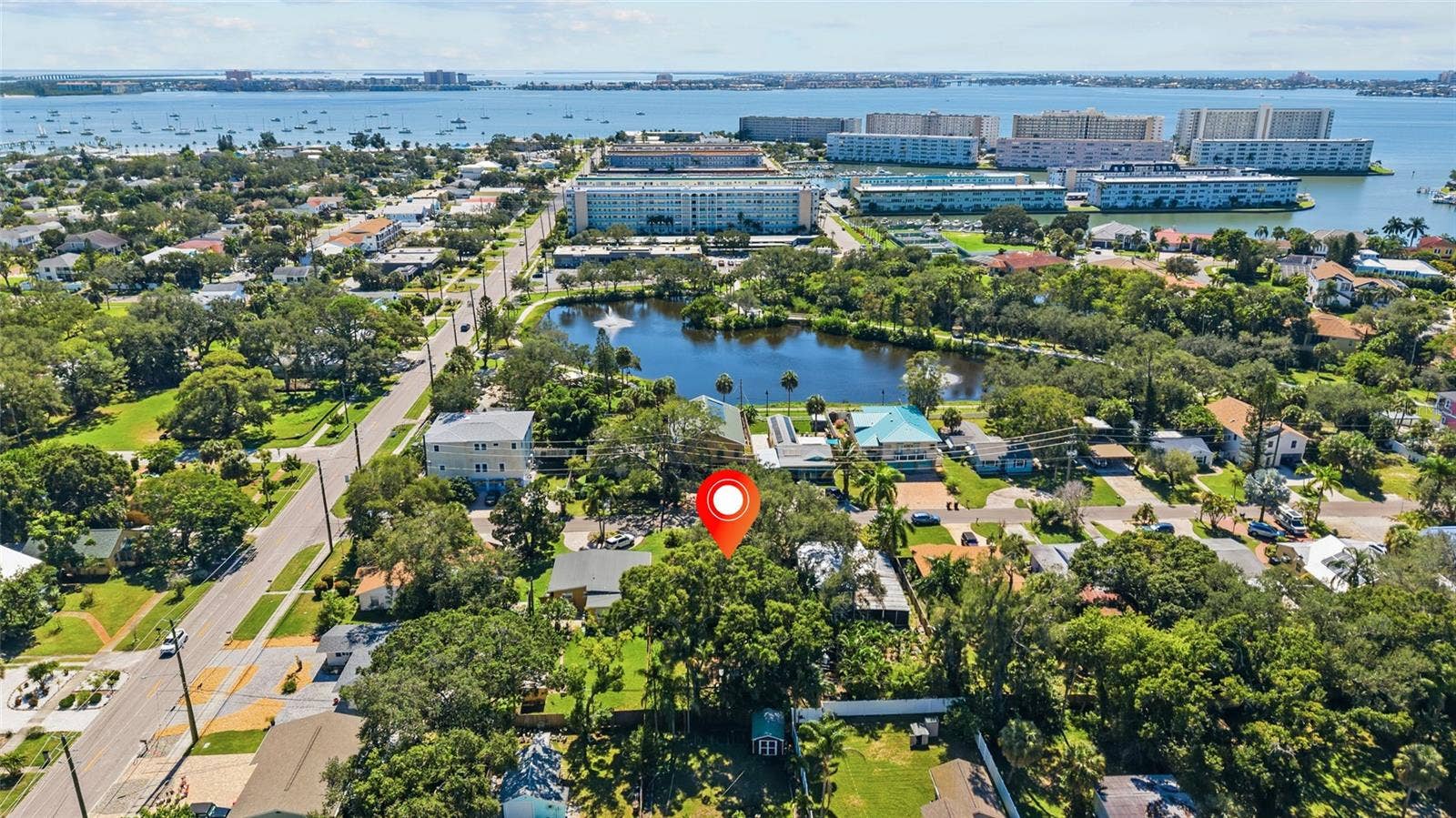 5819 27TH AVENUE S, Gulfport, FL 33707 Aerial Looking South