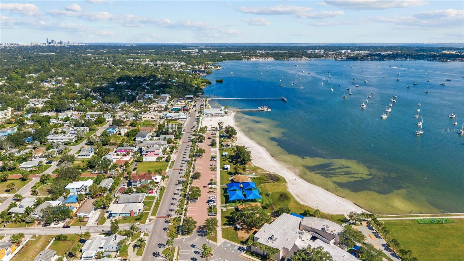 5819 27TH AVENUE S, Gulfport, FL 33707 Aerial Gulfport Bay view