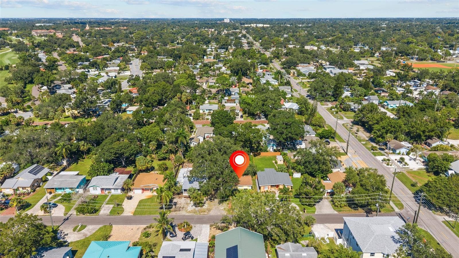 5819 27TH AVENUE S, Gulfport, FL 33707 Aerial Looking North