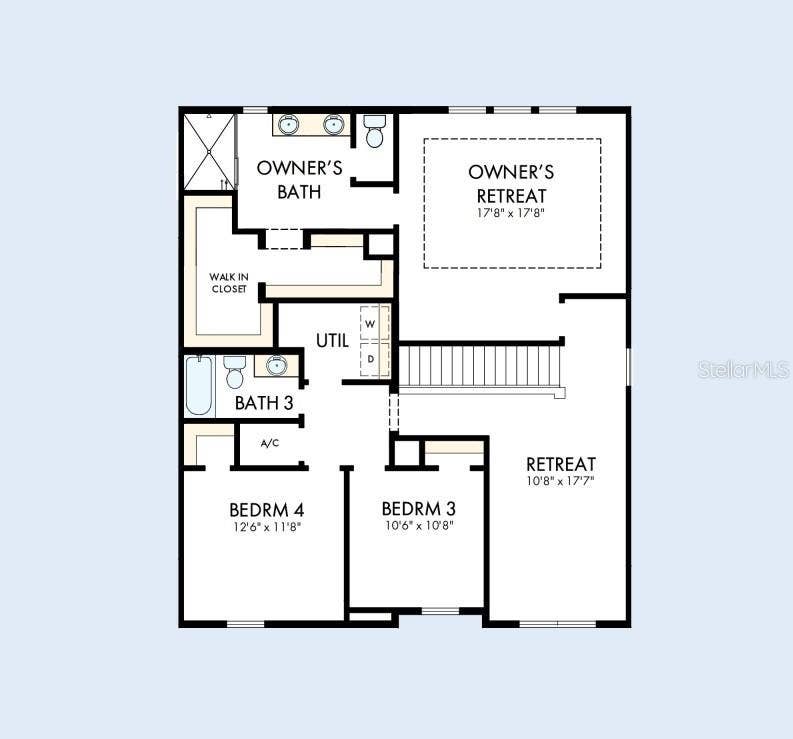 10705 CRESCENT CREEK CROSSING, Parrish, FL 34219 Floor Plan Second Floor