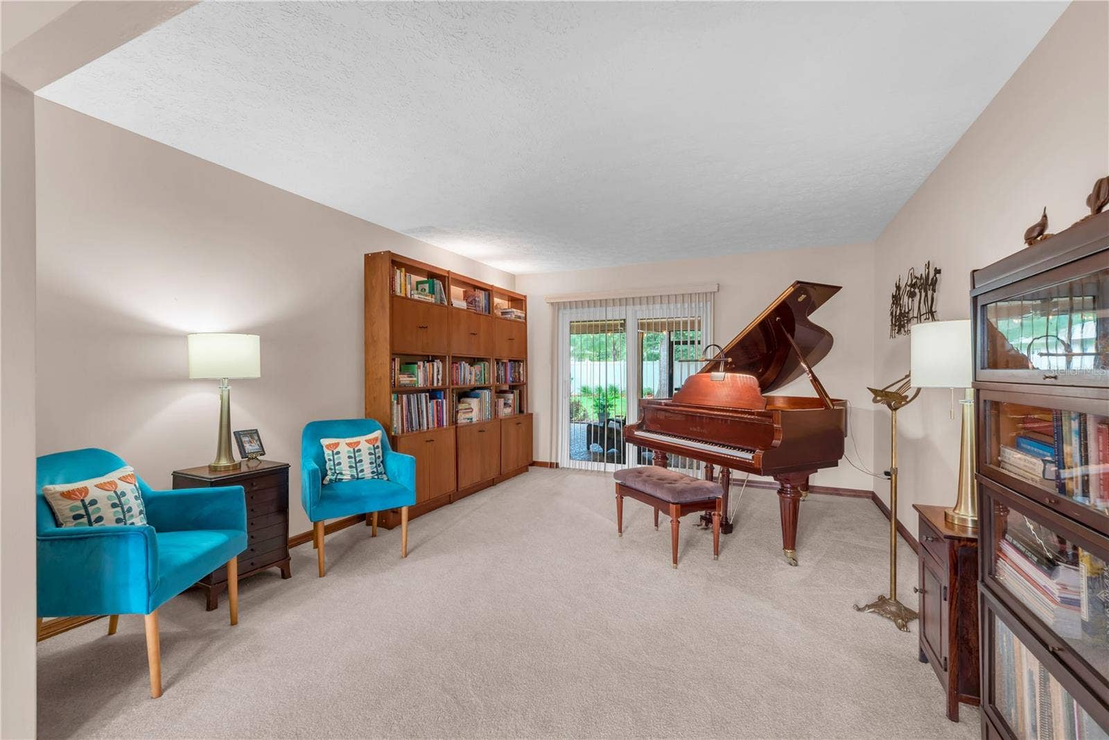 The formal living room greets you as you walk inside.