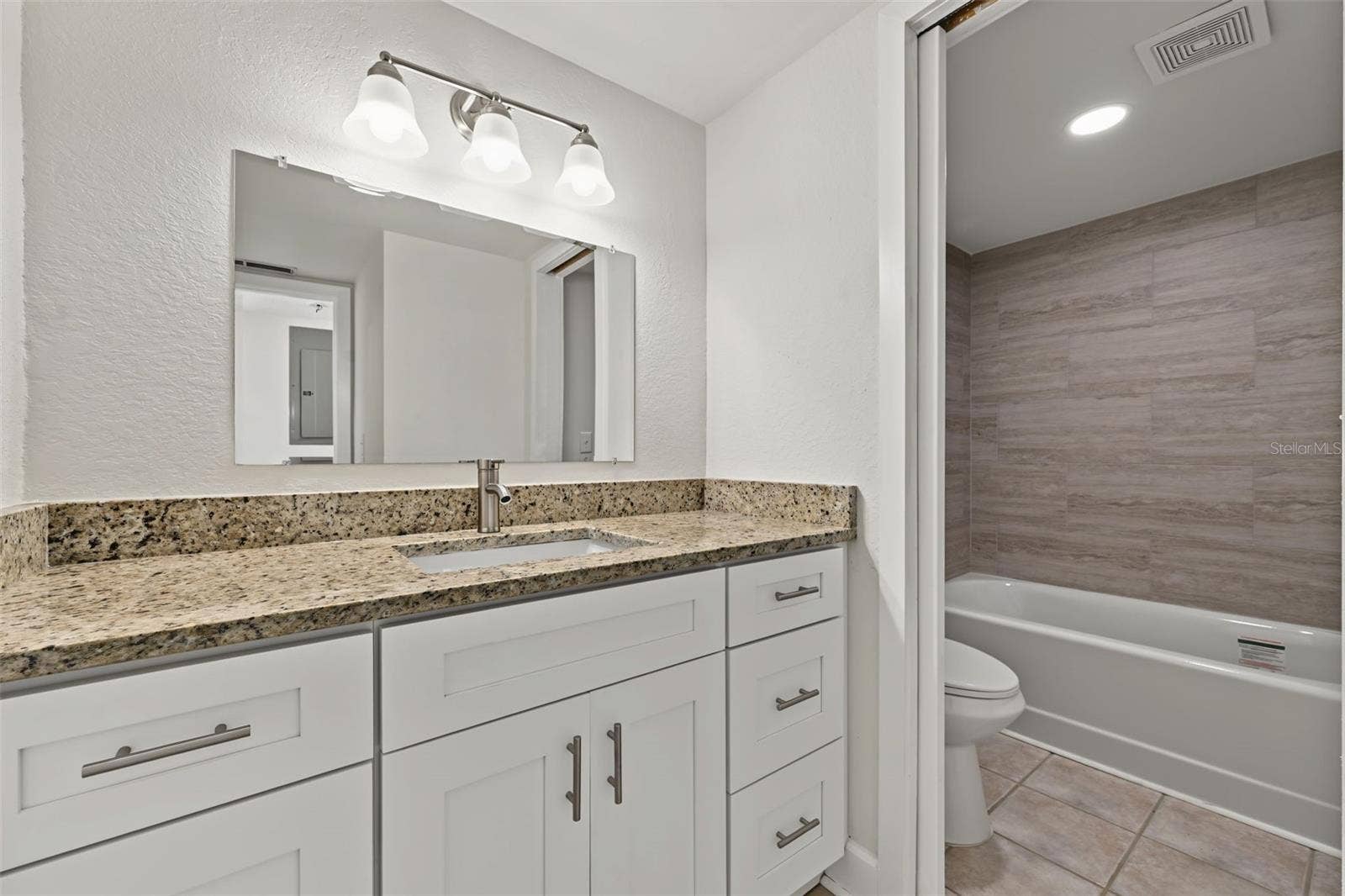 2460 HERON TERRACE, #102E, Clearwater, FL 33762 Hall Bathroom - Updated