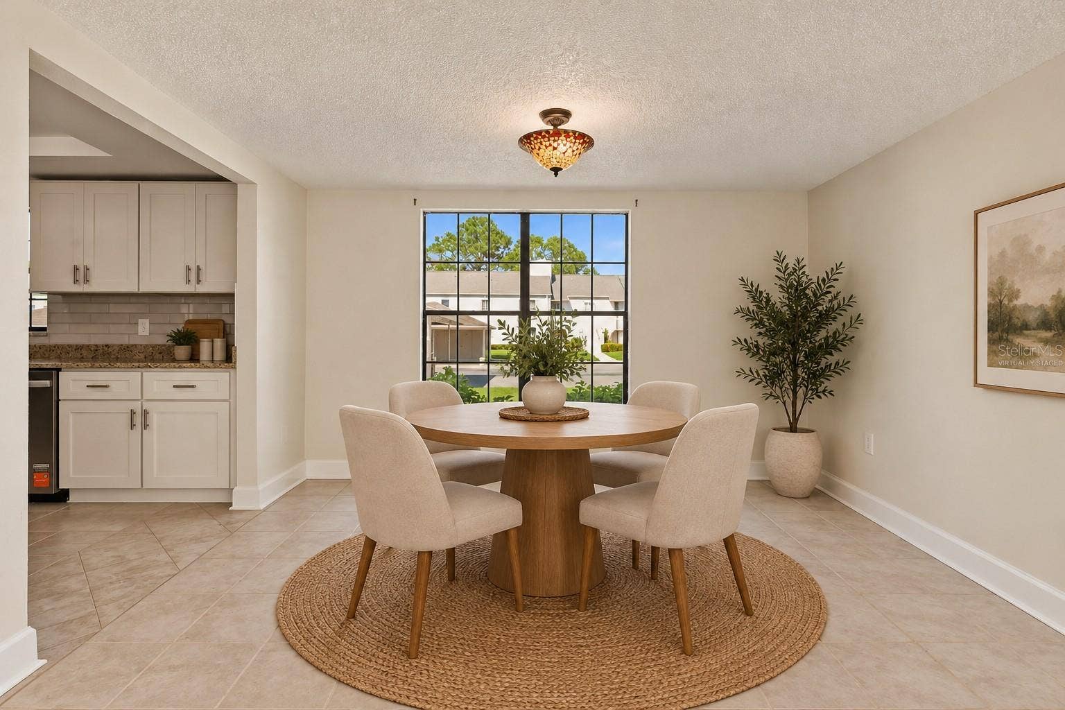2460 HERON TERRACE, #102E, Clearwater, FL 33762 Virtually Staged - Dining Area