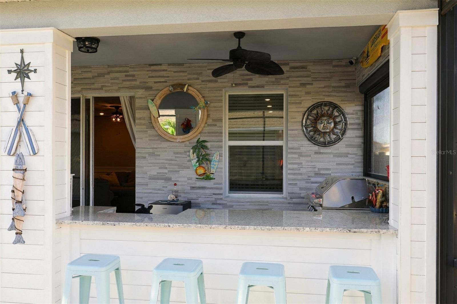 33310 MAJOR OAK DRIVE, Wesley Chapel, FL 33545 Custom Outdoor Kitchen and Bar Area