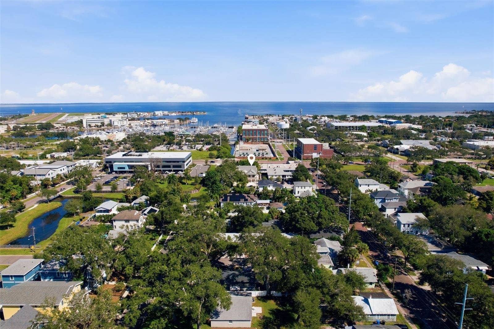 Aerial - note close proximity to downtown St Pete