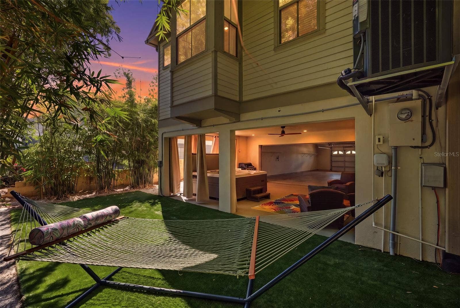 Back view of Town home