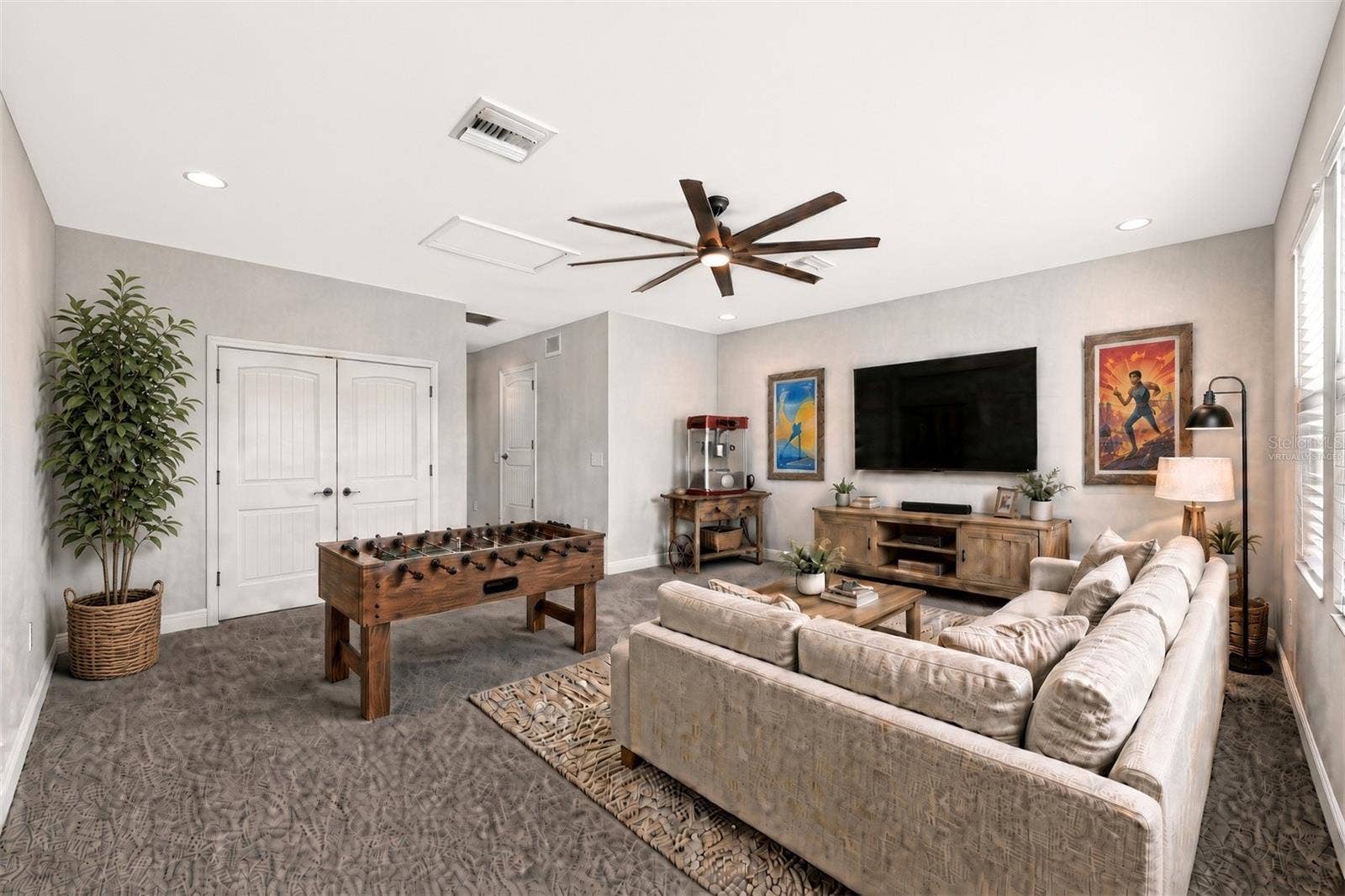 4161 GLADE WOOD LOOP, New Port Richey, FL 34655 Virtually Staged Upstairs Bonus Room Suite with full bath and 5th bedroom