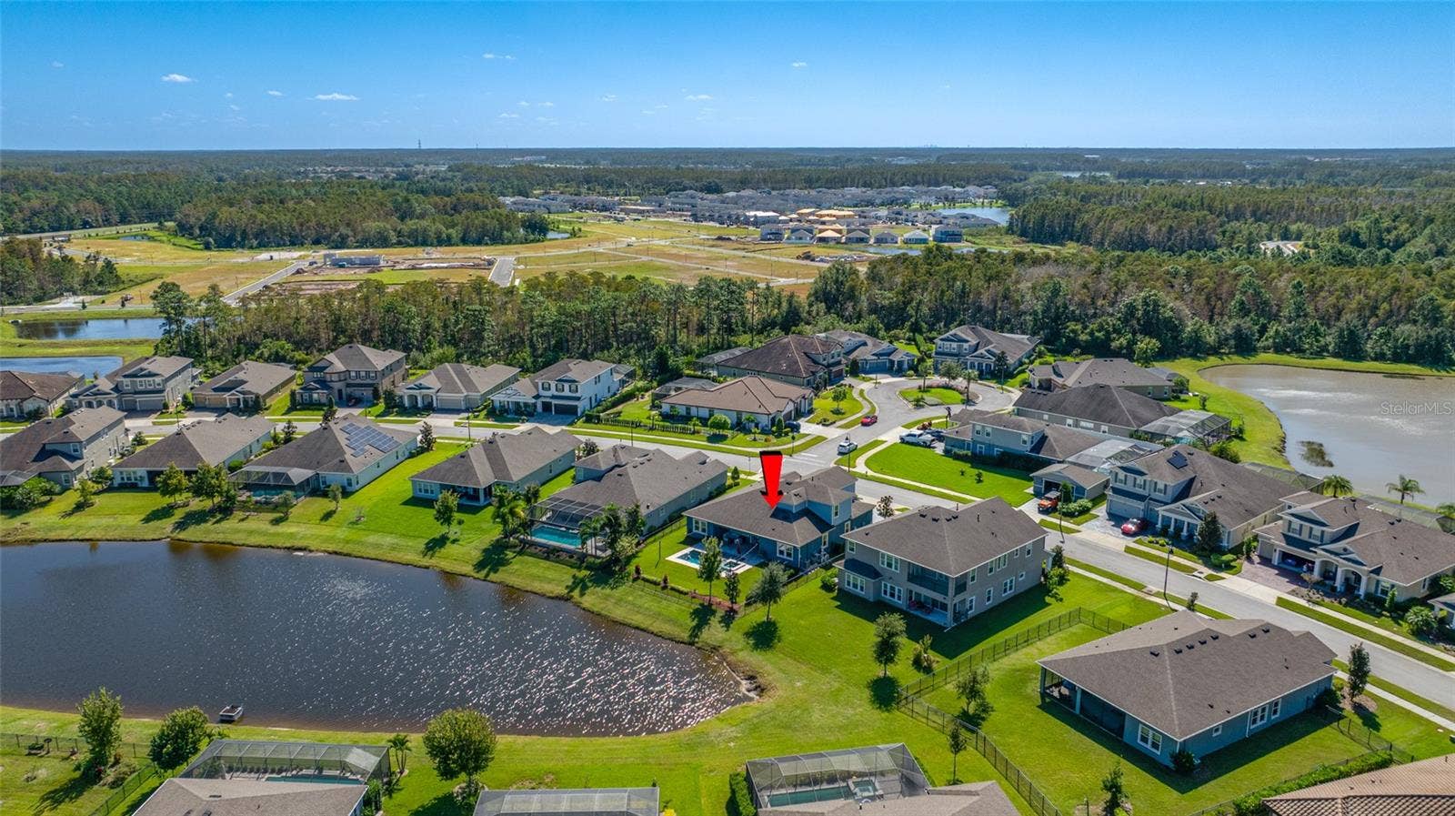4161 GLADE WOOD LOOP, New Port Richey, FL 34655 Aerial view of home