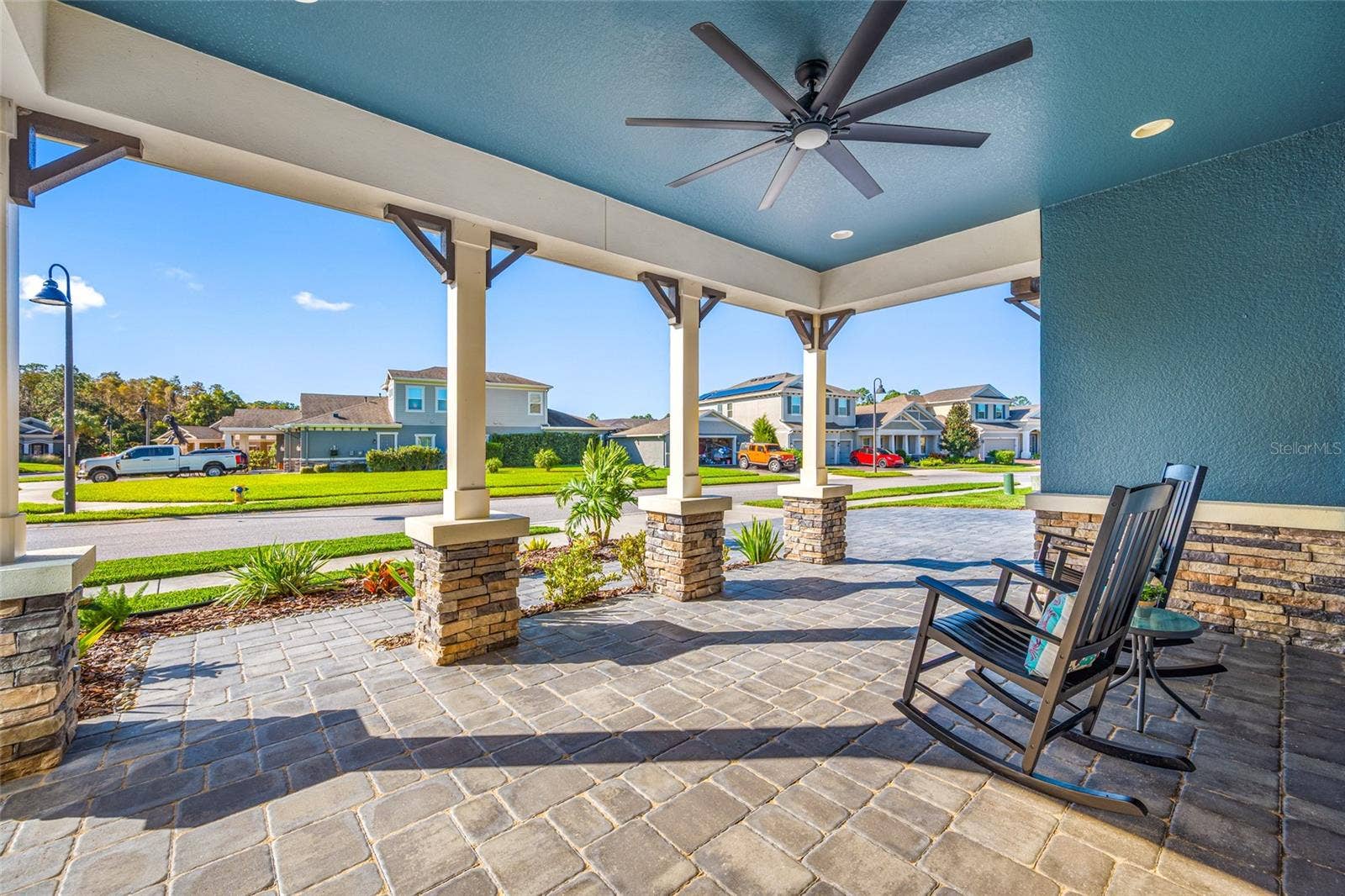 4161 GLADE WOOD LOOP, New Port Richey, FL 34655 View from front porch