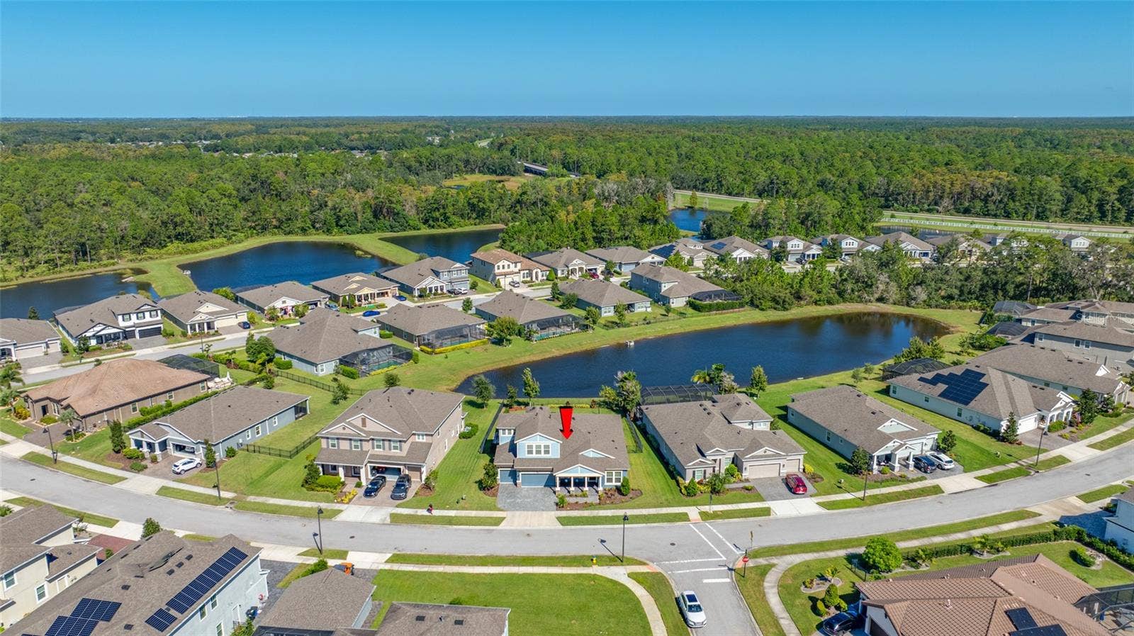 4161 GLADE WOOD LOOP, New Port Richey, FL 34655 Ariel view of home
