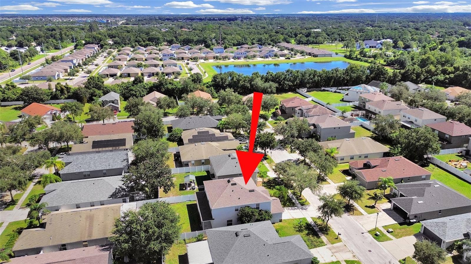 8427 CARRIAGE POINTE DRIVE, Gibsonton, FL 33534 sky view