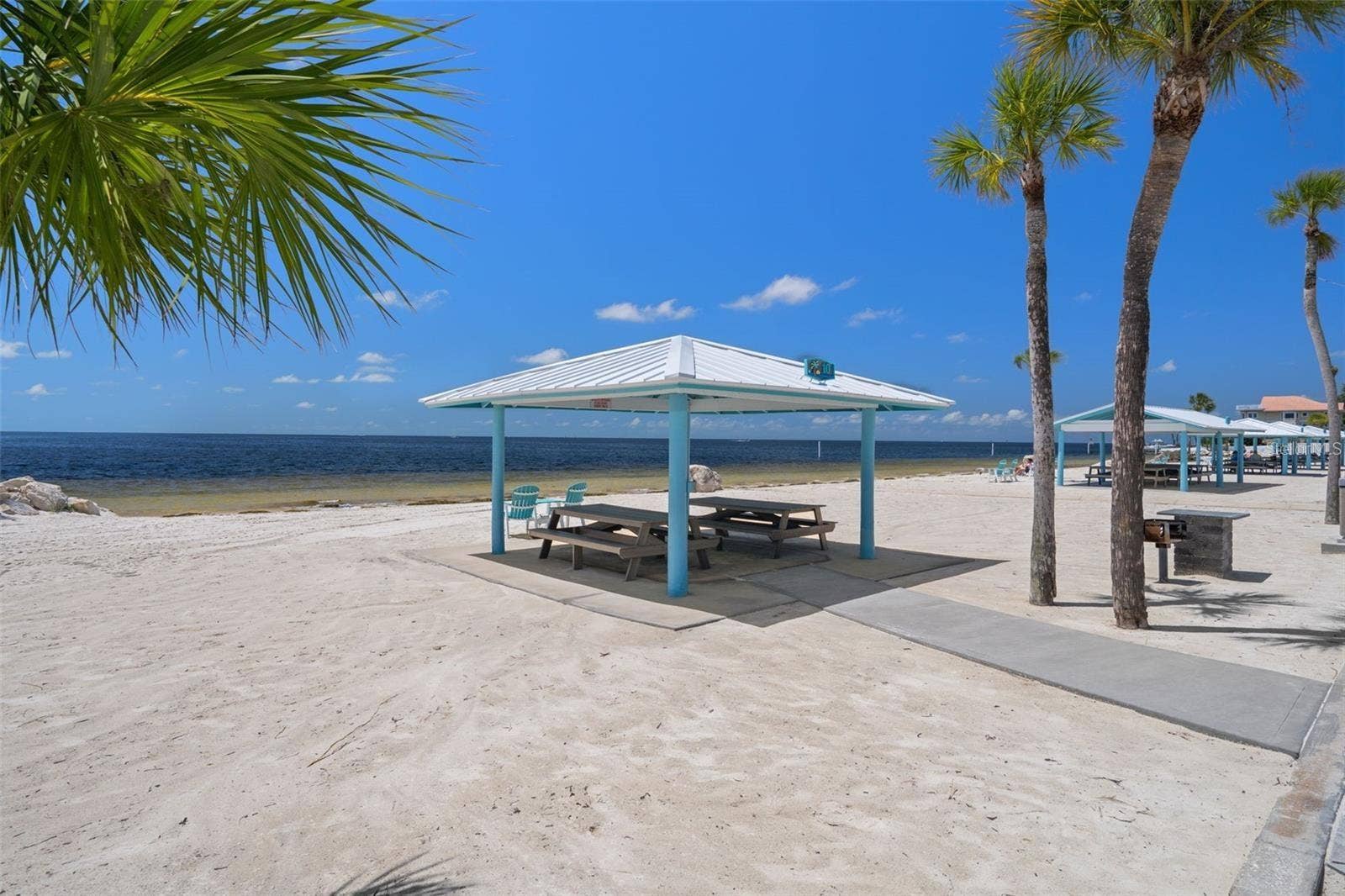 Covered picnic areas, BBQ stations, clean restrooms.