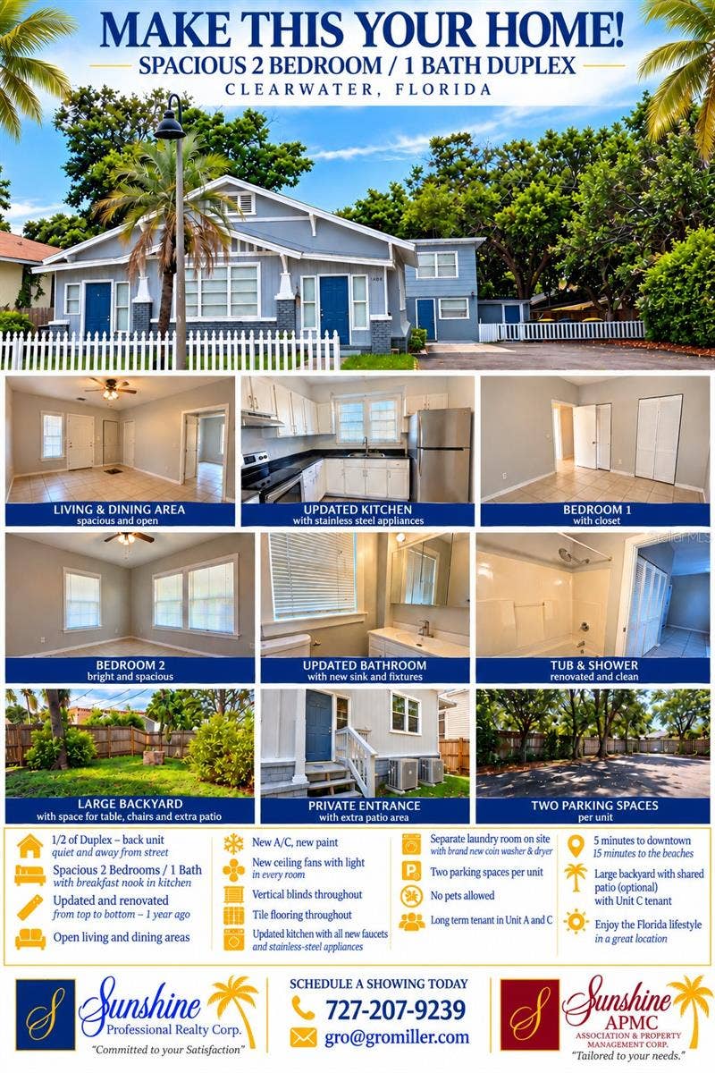 Property photo for 1408 N FT. HARRISON AVENUE, #B, Clearwater, FL