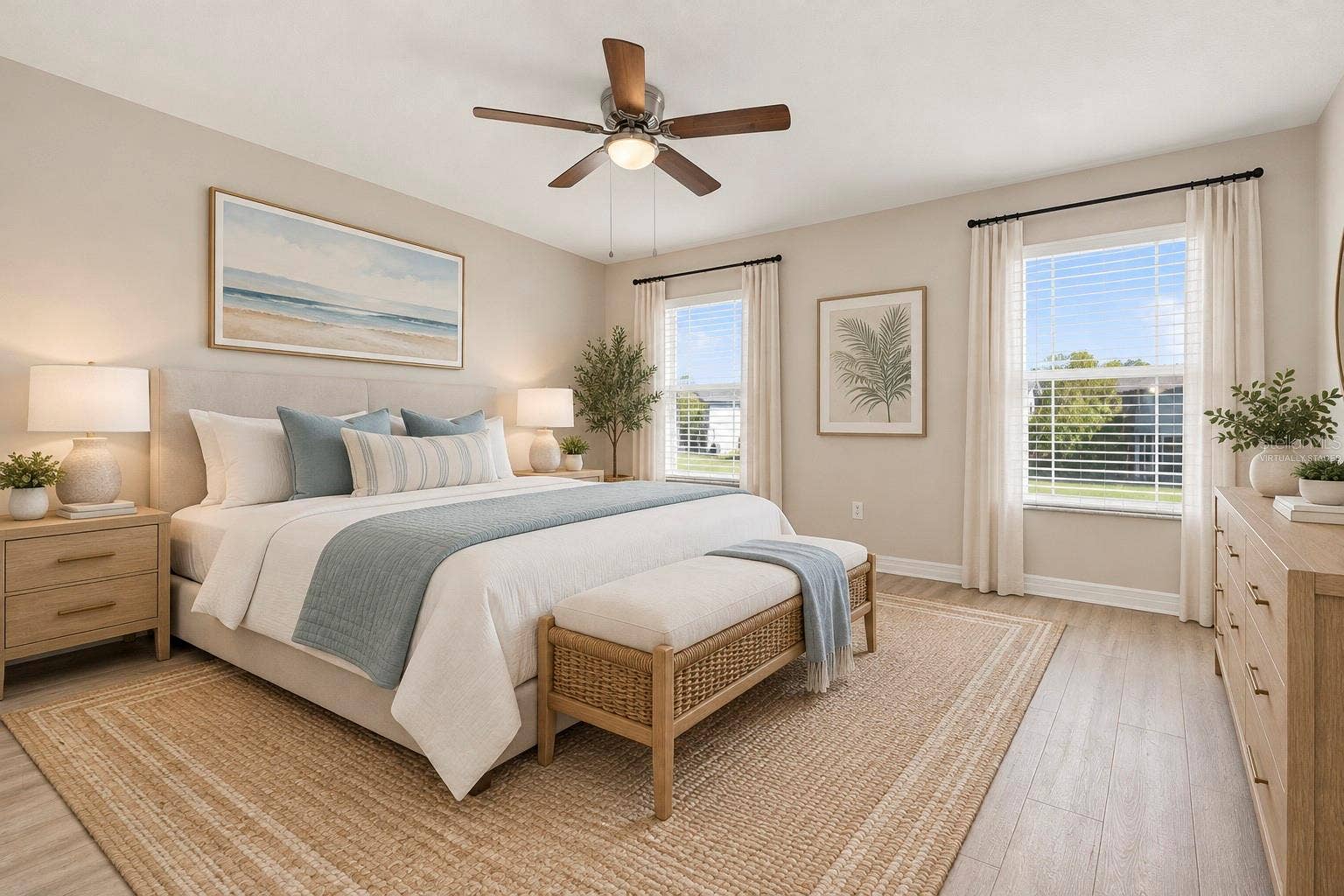 10313 WILLOW LEAF TRAIL, Tampa, FL 33625 Virtually Staged Primary Bedroom