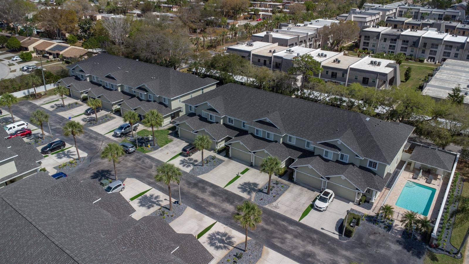 Aerial Showing New Roofs Installed in 2024!