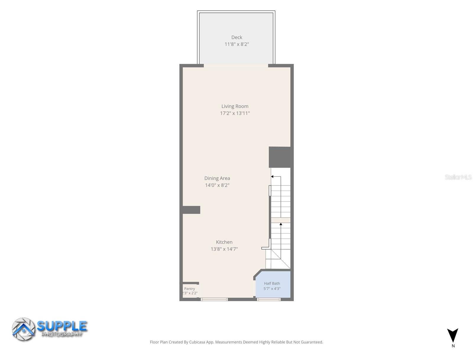 3181 BAYSHORE OAKS DRIVE, Tampa, FL 33611 Second floor plan with room measurements. Measurements are approximate; buyer to verify.