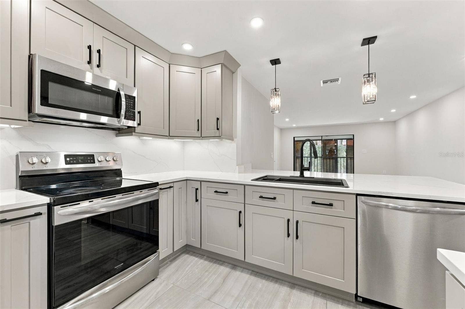Open kitchen flows seamlessly into the rest of the floor plan