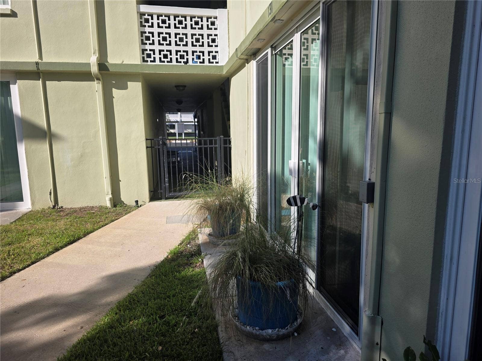 laundry area just steps away