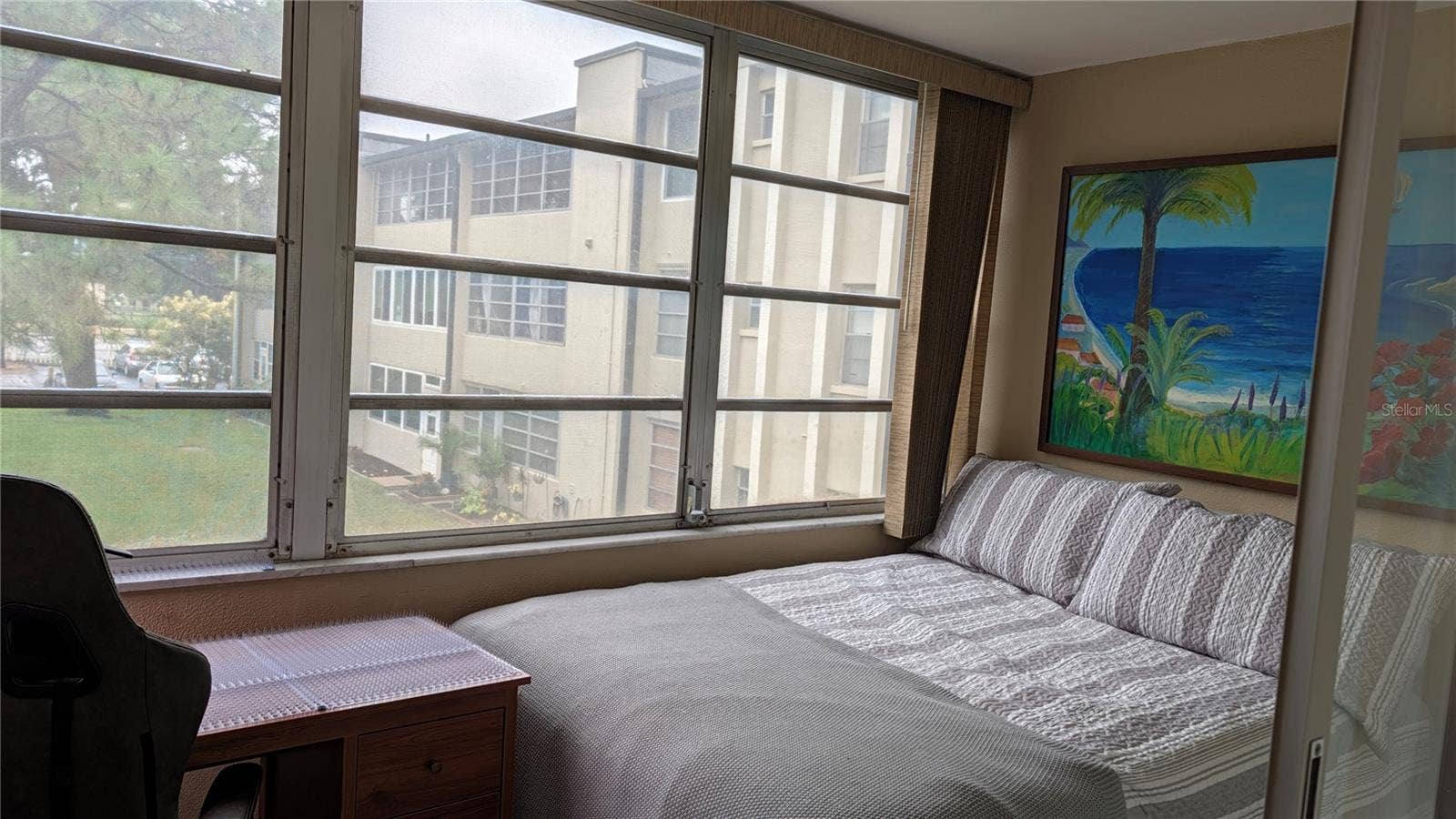 Florida Room utilized as bedroom