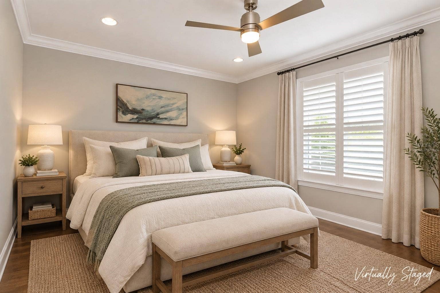 305 S ALBANY AVENUE, #3, Tampa, FL 33606 Virtually Staged - Primary Bedroom