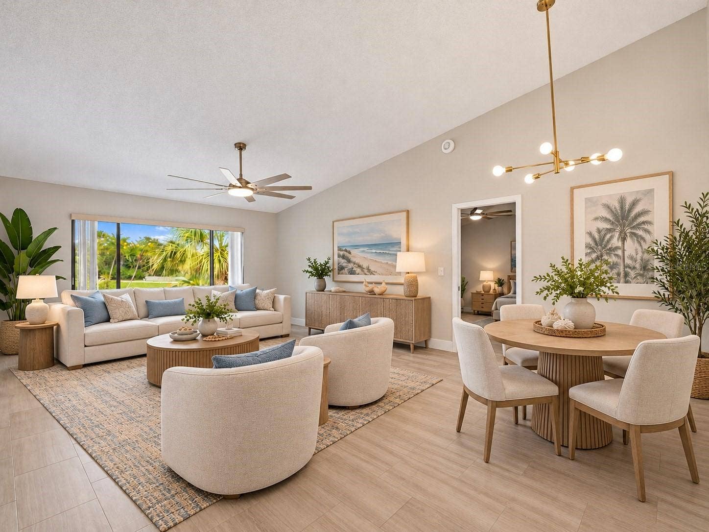 Virtural staged living dining