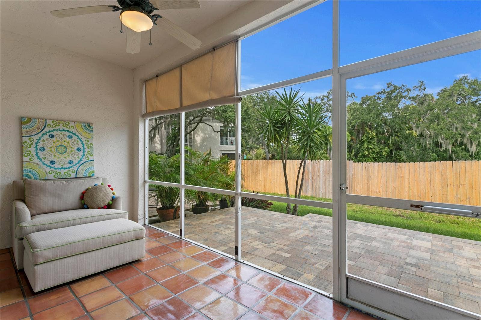 11301 HARBOR WAY, #1744, Largo, FL 33774 Screened Lanai with Rain Shade