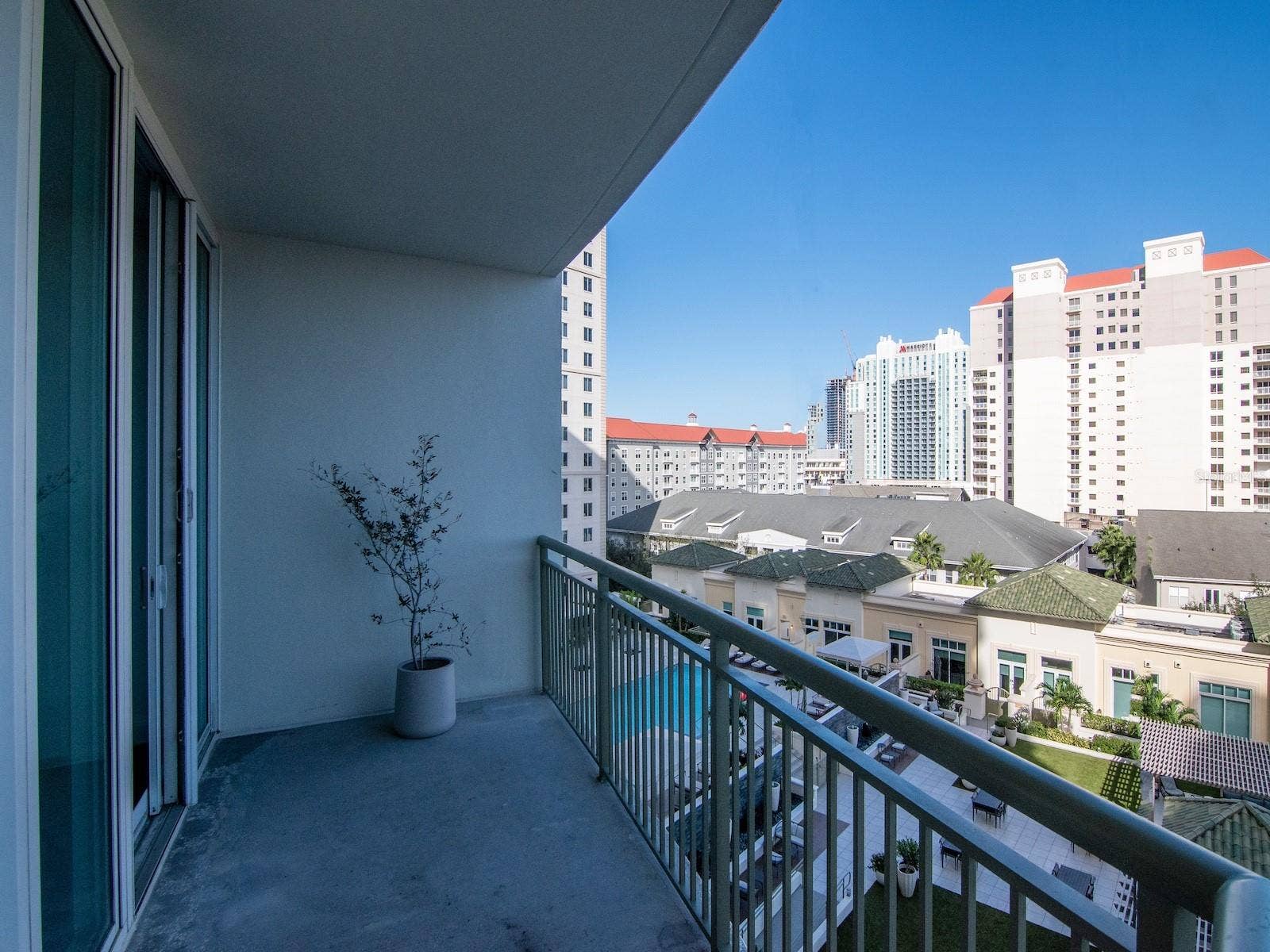 450 KNIGHTS RUN AVENUE, #803, Tampa, FL 33602 Views From Balcony off Living Room and Primary Bedroom