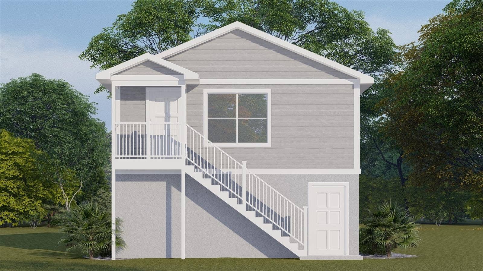 3rd Unit Over Garage Rendering Rear (Per Approved Plans)